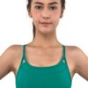 Cross-Strap Sports Bra in Forest Green color