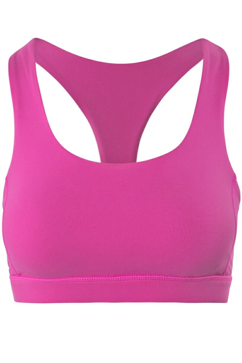 Padded Sports Bra Pink Pink — Ray Play