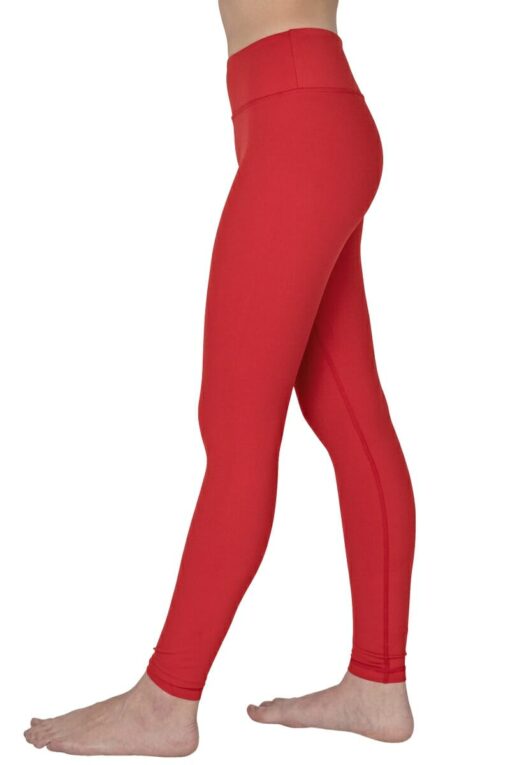 Full-lenght leggings in color Apple - side