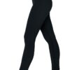 Black Full-Length Leggings - side