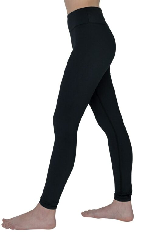 Black Full-Length Leggings - side
