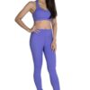 Full-Length Leggings with matching X-Strap Sports Bra in Iris color