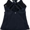Double-Strap Sports Tank in black color