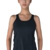Double-Strap Sports Tank Top in black color