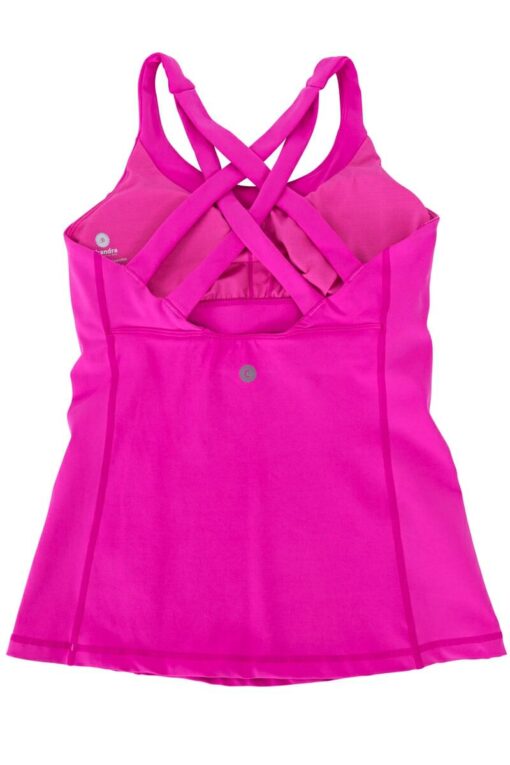 Double-Strap Sports Tank in Pink color
