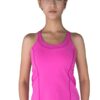 Double-Strap Sports Tank in Pink front view