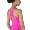 Double-Strap Sports Tank in Pink color side view