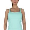 Open-Back Sports Tank in color Mint front view