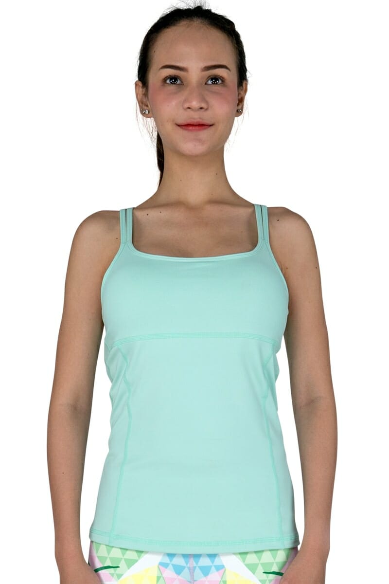 Scoop Back Tank With Bra