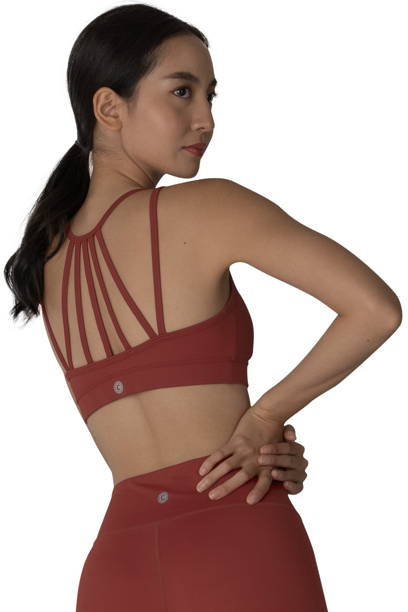Vertical Sports Bra - Autumn - Chandra Yoga & Active Wear