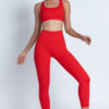 7/8 Leggings in color Apple with matching bra
