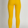 7/8 leggings in color mustard back view
