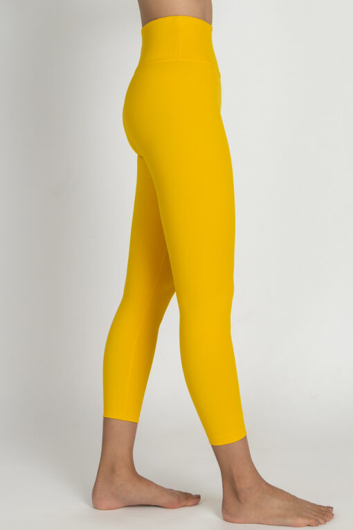 7/8 leggings in color mustard right view