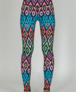 Front view of Adarza full-length Leggings by Chandra Yoga & Active Wear