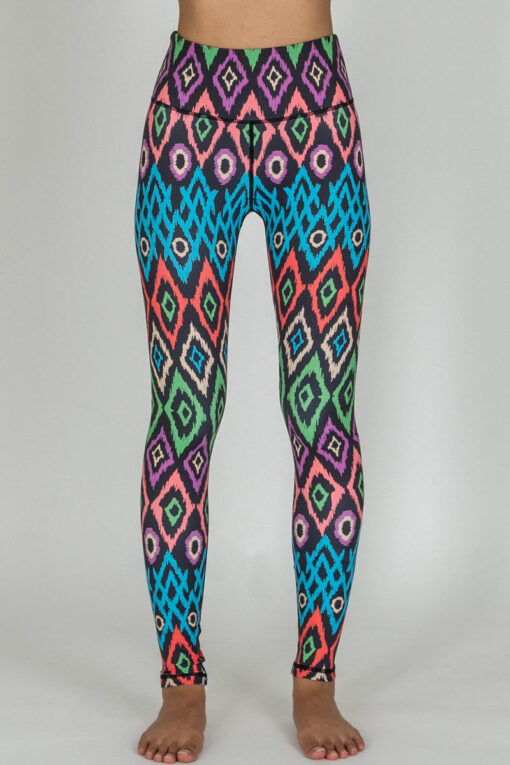 Front view of Adarza full-length Leggings by Chandra Yoga & Active Wear