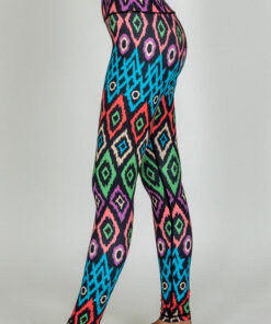 Side view of Adarza full-length Leggings by Chandra Yoga & Active Wear