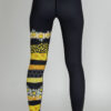 Back view of Beez full-length Leggings by Chandra Yoga & Active Wear