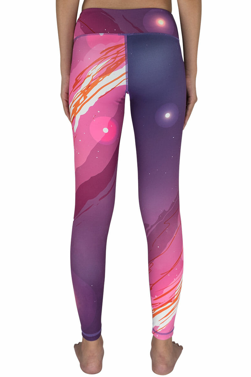 Cosmic Flare Full-Length Printed Yoga / Pilates Leggings