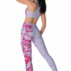 Pink Abhra Full-Length Leggings with matching Bra