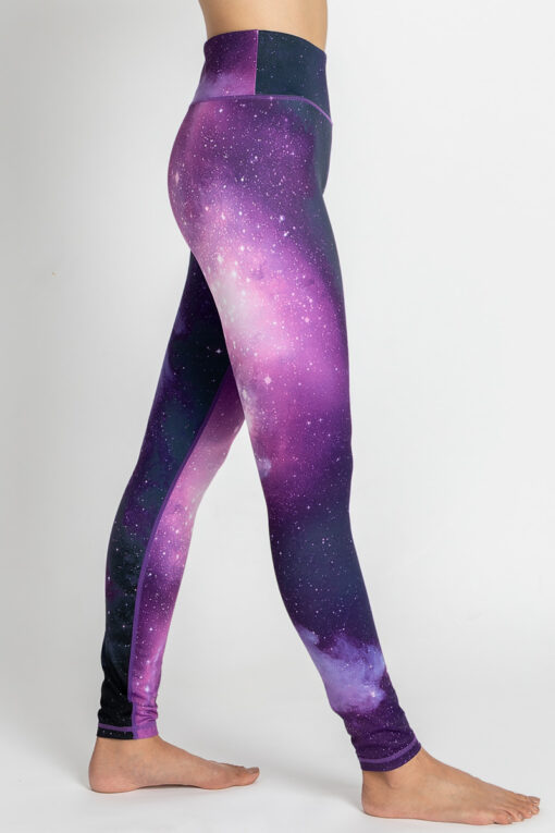 Royal Galaxy Full-Length Printed Leggings right side
