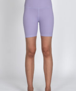 Front view of Pastel Purple Fitness Shorts