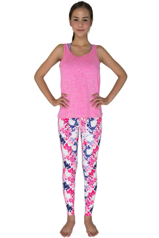 Lightweight Cover-Tank in Pink with leggings