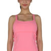 Open-Back Sports Tank in color Peach front